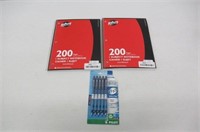 Lot Of 2 Hilroy 200 Pages Subject Notebook & Pack