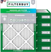 Filterbuy 18x24x4 MERV 8 Air Filters 6pk