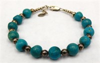 Carolyn Pollack Relios Sterling Turquoise Bracelet