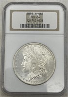 (YZ) Graded 1981 s  Silver Morgan Dollar MS 64