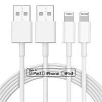 2pack 10ft iPhone Charger, [Apple MFi Certified] L