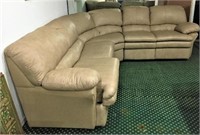 Tuscan Leather Sectional Sofa Sleeper