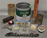 Contents in tobacco tin, see pics