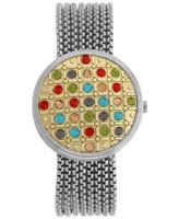 $39.50 Multicolor Rhinestone Bracelet Watch 35mm