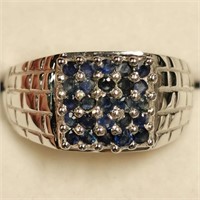 $240 Silver Sapphire Ring