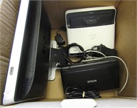 HP Monitor & 2 Scanners