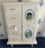 Hand Painted Antique Armoir