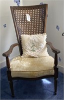 Antique Wicker Back Chair