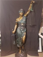Lady Justice Bronze Statue w/ Scales and Sword
