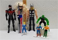 Action Figures- Black Spiderman,  Harley