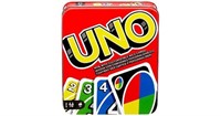 UNO Family Card Game, with 112 Cards in a Sturdy