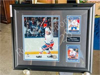 Mike Bossy framed photo & cards