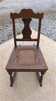 Older Cane Bottom Chair