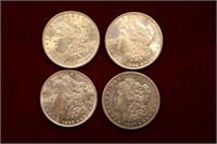 Morgan Silver Dollar Lot 1884 - 1887