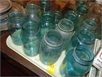 Lot of primitive canning jars