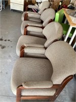 4 cloth  dining room chairs
