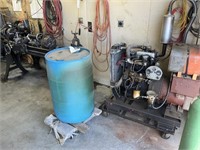 Diesel Generator & 55 Gal Drum of Diesel 3/4 Full