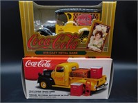 COCA-COLA DIE CAST DELIVERY TRUCKS LOT OF 2