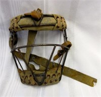 Vintage Leather Back Catchers Mask