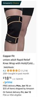 Copper Fit unisex adult Rapid Relief Knee Wrap