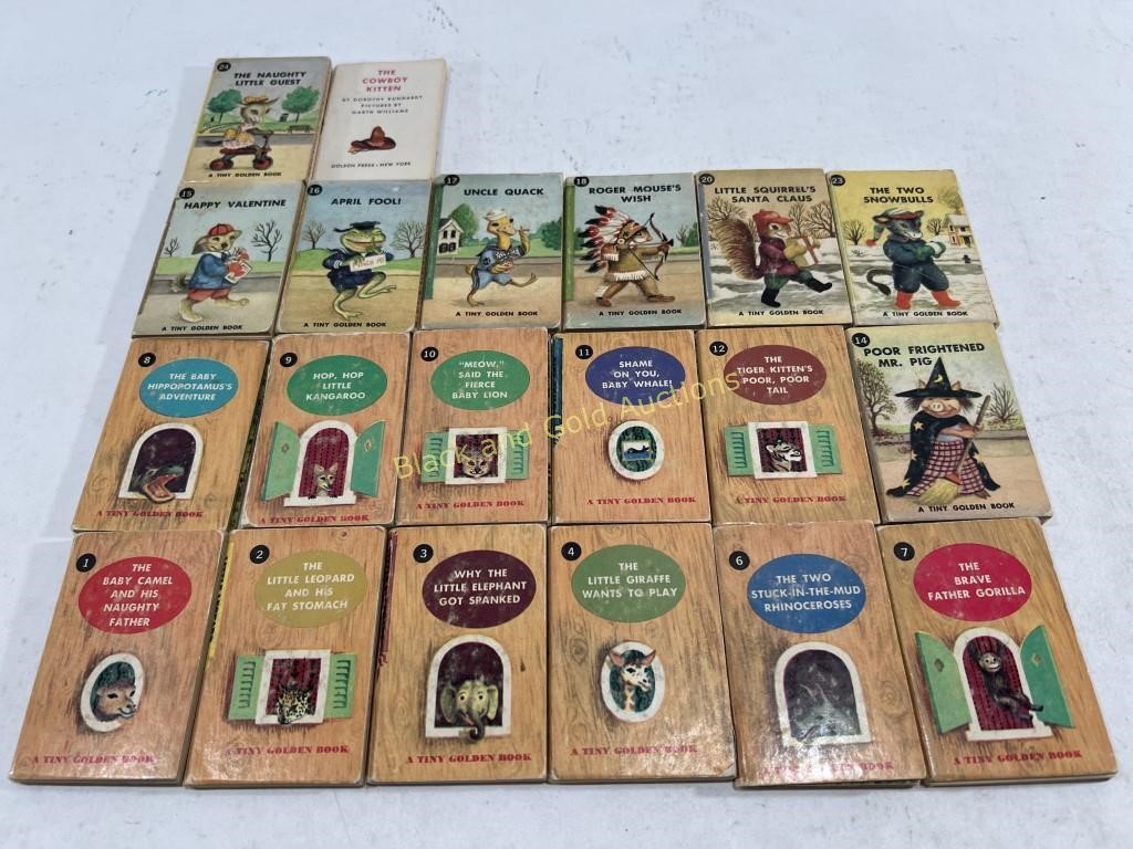 (20) Vintage A Tiny Golden Book Children Books