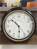 Bernhard 12 inch black wall clock