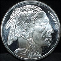 1 Troy Oz .999 Silver Indian/Buffalo Round