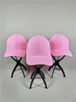 Pink Baseball Cap Trio NEW!
