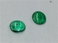 2x Emerald Cabochons