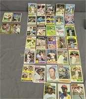 1979s-80s Baseball Cards. 33 Stars Hof Etc, 2