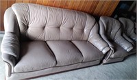 Leather Couch & Matching Chairs
