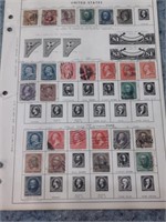 Stamp Collection Page. These Stamps Date Between