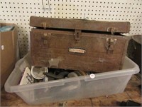 Portable Craftsman tool box, craftsman 3/8 drill,