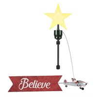 Mr. Christmas Animated Biplane Tree Topper $63