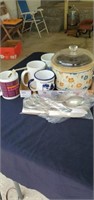 Kitchen supplies  Crock pot cups & flatware