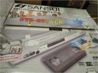Sansui Comb. DVD/VHS Player In Original Box!