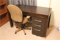 Office desk and file unit
