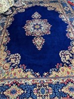 Hand Knotted Persian Kermen Rug 9x12.8 ft