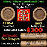 Small Cent Mixed Roll Orig Brandt McDonalds Wrappe