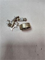 Earrings and ring marked Sterling or 925 10 grams