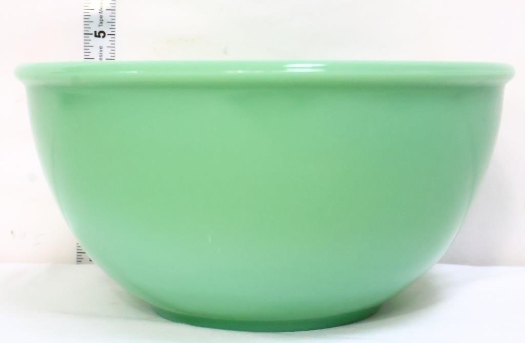 Vintage Fire King jadeite beaded rim mixing bowl