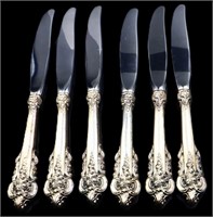 3.0oz Wallace Grand Baroque sterling knives