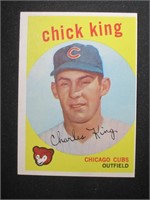 1959 TOPPS #538 CHICK KING HIGH NUMBER SP