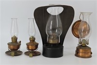 4 Oil Lamps