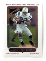 2005 Topps Chrome 50th Edgerrin James Card #67