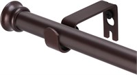 Window Curtain Rods 30 to 45 Inch  Brown
