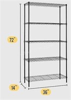 5-Shelf Wire Shelving Unit - NEW