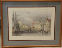 Faneuiel Hall From the Water, print