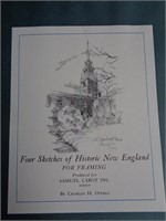 4 Sketches of Historic New England