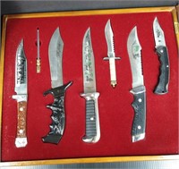 Decorative Knives in Display Case